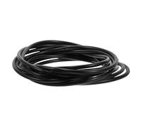 VICASKY Gomas Elásticas y Acabado Detallado Negras 100 Pulseras para Mujer de Silicona Pelo Diseño Minimalista para Uso Diario y Ocasiones Formales