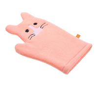 VICASKY Guantes de Baño para Bebés y 2 Piezas, Guante de Lavado Exfoliante Corporal, Tamaño Pequeño en Color Rosa Diseño de Gato, Adecuado para Baño Infantil y Cuidado Delicado