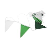 VICASKY Guirnalda de banderines de 10 m con banderas triangulares, pancarta larga de poliéster para fiestas de cumpleaños y bodas, duradera y fácil de colgar, elemento decorativo para fiestas