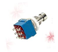 VICASKY Interruptor De Efectos De Guitarra Azul Bypass Verdadero Pines Compatible Pedales Vintage y Circuitos De Efecto