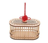 VICASKY Jaula de Madera Doble Rejilla para Grillos y Bichos, Adecuado para Transporte y Observación en Entornos Naturales y Educativos