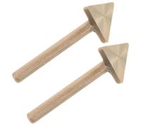 VICASKY Juego de 2 Puntas Triangulares de Cobre para Soldador, Accesorio Versátil Reparación de Parachoques de Plástico y Planchado de Cuero