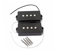 VICASKY Juego de pastillas de bajo Pb de cuerda, negro Bridge Neck Pastilla Bass Envase de cera contra retroalimentación, modelo de sonido de alta calidad adecuado para guitarras de bajo estándar