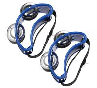 VICASKY Juguetes De Bebe 4 Piezas Campana De Pedal Castañuela para Pie De Cajón Mochila Tipo Cajón De Percusión De Pie Panderetas De Pie Tambor De Pie Niño Mano Campana De Muñeca Metal