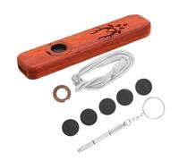 VICASKY Kazoo de Madera con Diseño para Principiantes que No Requiere Teoría Musical Marrón Portátil Adecuado para Guitarra y Violín en Excursiones y Decoración en Estanterías