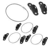 VICASKY Kit de 4 Juegos de Anclajes de Pared para Muebles Antivuelco Correas de Acero Inoxidable y Aleación, Alta Dureza y Diseño Ligero para Proteger a Niños y Mascotas