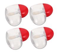 VICASKY Kit de 4 Tubos de Brillo Labial DIY de Plástico Diseño Portátil y Uso Versátil para Maquillaje y Fiesta