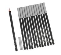 VICASKY Lápiz delineador de ojos resistente al agua, 12 unidades, color negro, ultra fino, duradero y de secado rápido, estilo de maquillaje personal