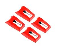 VICASKY Lápiz Giratorio Lápiz Tocadiscos 4 Piezas Aguja disco gramófono registro lápiz óptico lápiz fonógrafo lápiz para tocadiscos reemplazar Audio Accesorios placa giratoria rojo