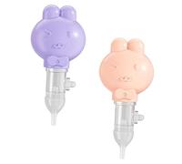 VICASKY Limpiador Manual Para Ñiño 2 Piezas, Aspirador De Mucosidad Seguro y Flexible De Silicona, Tamaño Pequeño, Para Recién Nacido y Cuidado Diario Del Ñiño