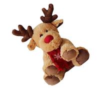 VICASKY Lindo muñeco de alce de peluche para decoración navideña animal es decir, adorno de muñeca de Navidad