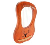 VICASKY Lira de Tonos Arpa de Madera Arpa de Lira de Cuerda Instrumento Musical para Practicar Casa Escuela Incluye de Cuerdas de Delicada