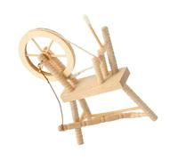 VICASKY Máquina de coser en miniatura modelo vintage rueda para hacer hilo 112 accesorios para casa de muñecas estatuilla enrolladora manual