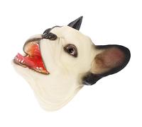 VICASKY Marioneta de mano, figuras de animales, rata, perro, robot, kit de construcción de paloma, unicornio, cachorro, muñecos de peluche, fiestas, favoritos, fiestas, vinilo, color blanco