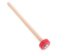 VICASKY Martillo De Gong De Madera Maciza Los Palos De Sable Encienden Las Baquetas De Piruleta Batería y Bajo Baquetas De Bombo Baquetas Para Niños Pequeños Mazos Bajos Rojo Caucho