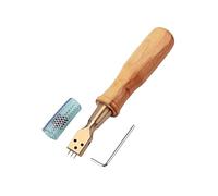 VICASKY Martillo De Piano De Cabeza Doblada D57 Herramienta De Entonación De 3 Agujas Mango De Madera Dura Accesorios para Piano