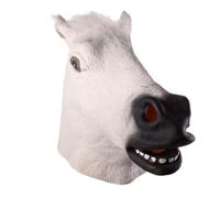 VICASKY Máscara de Látex de Caballo Realista para Disfraz de Halloween Apariencia Natural y Tensión Superficial Adecuada para Fiestas y Teatro
