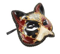 VICASKY Máscara de zorro para carnaval y Halloween, máscara de animales realista para cosplay, bailes de máscaras y fiestas de disfraces, acabado de alta calidad con detalles de color elegantes como