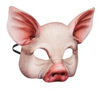 VICASKY Máscara Diseño Realista de Media Cara de Cerdo para Halloween Material Eva Resistente y Cosplay Inmersivo para Eventos de Disfraces y Fiestas