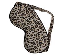 VICASKY Máscara Ojos de Seda Sintética Estampado de Leopardo Antifaz Bloquea la Luz para Viajes Meditación y Sueño Cómoda para Hombre y Mujer