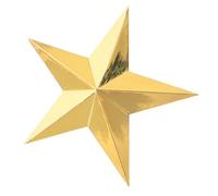 VICASKY Medalla decorativa de estrella de cinco puntas de aleación de zinc para proyectos de bricolaje. Atractiva decoración de pared y premio Estrella hecha a mano única para creativos