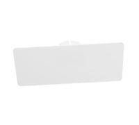 VICASKY Micrófono Acrílico Rectangular Sin Tapa Para Entrevistas, Placa Ciega Blanco Con Pinza Fiable, Portátil Para Eventos y Reuniones Anuales, Tamaño 18x7,5 Cm Color Transparente