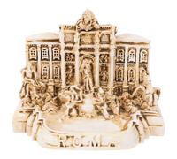 VICASKY Mini Modelo de Construcción de Resina Fontana de Trevi, Iglesia Decorativa Pequeña para Escritorio, Decoración Única para Hogar, Hotel y Restaurante, Souvenir de Viaje Italiano