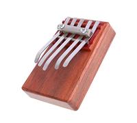 VICASKY Mini piano de pulgar con 5 notas en rojo - Instrumento musical portátil Kalimba juguete fácil de llevar y tocar
