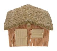 VICASKY Modelo de casa de granja de escritorio, artesanía, decoración de casa de campo, decoración de casa