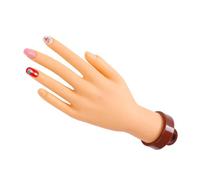 VICASKY Modelo de Mano para Práctica de Uñas Postizas, Mano Falsa Resistente y Fácil de Limpiar, Adecuado para Técnicas de Manicura Francesa y Diseño de Uñas en Salón