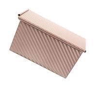 VICASKY Molde con Superficie Antiadherente para Pan Rectangular de Acero al Carbono y Fondo Ventilado con Tapa Adecuado para Tostar y Hornear Pan Casero
