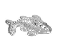 VICASKY Moldes para Gelatina Individuales Forma de Pescado en Aleación de Aluminio, Accesorios Multifuncionales para Hornear y Elaboración de Pasteles de Arroz DIY