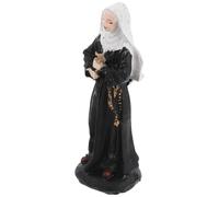 VICASKY Monja Adornos Virgen María Figura Estatua De La Virgen María Decoraciones De Halloween Al Aire Libre Sagrada Virgen Figura De Mesa De La Santa Virgen Accesorios De Mesa De Arena Resina