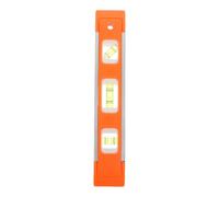VICASKY Nivel de Burbuja Multifuncional de Aleación de Aluminio y Plástico Naranja para Construcción E Ingeniería Fácil y Precisión en Medición
