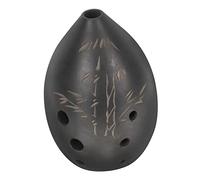 VICASKY Ocarina Cómoda de Sostener para Principiantes de 8 Agujeros y Fácil de en Arcilla Negra Patrones Delicados para Niños y Aprendizaje Musical