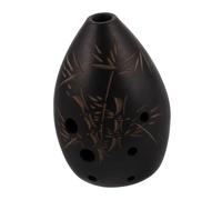 VICASKY Ocarina de Cerámica Marrón de Ocho Agujeros para Principiantes Sonido Puro, Diseño Compacto Adecuado para Clases de Música y Presentaciones Tradicionales