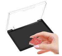VICASKY Paleta de maquillaje vacía con tapa transparente, recipiente magnético para sombra de ojos para organización individual de cosméticos, práctica bandeja de maquillaje para looks creativos