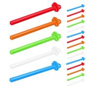 VICASKY Palos para Perchas de Pájaros 20 Unidades en Plástico Colores Surtidos para Jaulas de Periquitos y Canarios, Accesorios para Descanso y Trepado