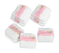 VICASKY Pañales para Muñecas Bebé, Accesorios para Muñecas Reborn, 10 Piezas de Pañales, Juguetes para Niños, Reutilizables, Accesorios de Entrenamiento, Juego Creativo Falso, Promueve La Empatía Y