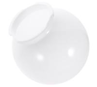 VICASKY Pantalla de Lámpara Esférica Acrílica Color Leche para Exterior, Diámetro 250 Mm, Montaje de 120 Mm, Cubierta de Luz de Globo para Farola, Accesorio para Iluminación de Jardín