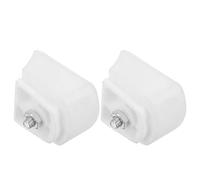 VICASKY Pastillas de Freno Tamaño 4.50x4.00x2.60cm para Adultos y Jóvenes Pack de 2 de Goma de Color Claro, Sistema de Frenado Rápido para Patines en Línea en Sesiones de Práctica