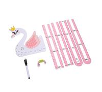 VICASKY Pegatina de Altura para Niños Diseño de Cisne 3d, Adhesivo Decorativo Extraíble, Resistente al Desgaste, para Habitación Infantil y Guardería, Medidor Práctico y Creativo