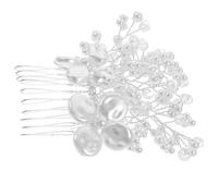 VICASKY Peineta de pelo nupcial de plata cristal boda peine Rhinestone Tocado para las mujeres