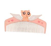 VICASKY Peineta recta desenredar alisado de cola de rata rosa para peluquería color plancha de pelo peine para cabello liso mujeres peine peine peine con dientes finos peine de metal