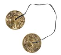 VICASKY Pequeño lavabo de mano El reloj de pulsera Ritmo Percusión Instrumento Ritmo Banda Sudor Rojo Rack Arnés Forro Polar Cinturón Campana Pequeña Platillo Lavabo Mano con Correa de Cobre