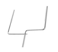 VICASKY Percusión Soporte De Cencerro Porta Cencerros De Metal Del Instrumento Musical Del Instrumento De Música De Batería Varilla De Montaje Del Cencerro Silver Planchar