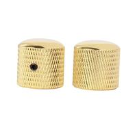 VICASKY Perillas De Control De Volumen Eléctrico y Guitarra, Perillas Giratorias Metálicas Tornillo, Color Dorado, Pack De 2, Accesorios Musicales Para Reemplazo