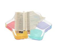 VICASKY Piano De Pulgar Kalimba De Tonos Acrílico Transparente Instrumento Musical Para Principiantes Decorativo