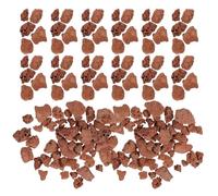 VICASKY Piedras Volcánicas Decorativas para Acuarios, Roca Natural Roja 3-6 Mm, Paquete 60 G para Micropaisajes y Decoración de Peceras, Kit de Piedras para Dioramas y Jardín