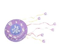 VICASKY Piñata de Cuerda Morada en Forma de Estrella, Juguete Linterna para Fiestas Infantiles, Rellenable Dulces y Juguetes, Decoración para Cumpleaños y Celebraciones, Material de Papel